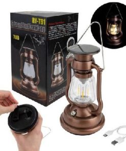 Solar, Rechargeable And Hand-cranked Camping Light