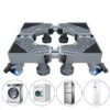 Washing Machine Fridge Stand Base Adjustable Freezer Trolley Mover With Lockable wheels