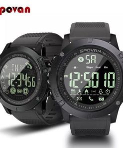 Spovan SPOVN PR1 Fashion Men’s TACTICAL Watch Bluetooth Sport LED 50ATM Waterproof Band