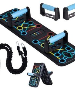 Portable Multifunctional Push-up Board Set With Handles Foldable Fitness Equipment For Chest Abdomen Arms And Back Training