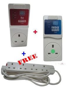 MK Electronics TV Guard + FRIDGE Guard + A FREE 4 Way Extension