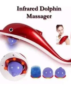 Dolphine Handheld Massager with Vibration, Magnetic, Far Infrared Therapy to Aid in Pain and Stress Relief