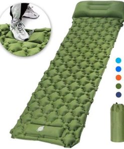 Quality Self-Inflating Camping Sleeping Pad Sleeping Mattress With Inbuilt Inflatable Pillow