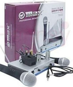 Omax Max Dual Channel UHF Wireless Microphone System-DH-744