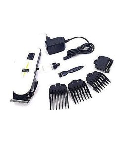 Geemy Electric Hair Clipper - Arctic White, Titanium Alloy, Unisex, 0.8 kg