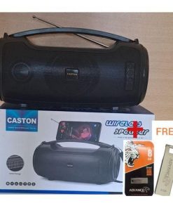 Caston Best quality bluetooth speaker with solar panel+ FREE 8GB FLASHDISK