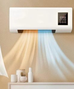 Mini Wall Mounted Heating and Air Conditioner with Remote - Portable Air Conditioners for Bedroom Living Room Office - Compact Design (L55*W24*H12cm)