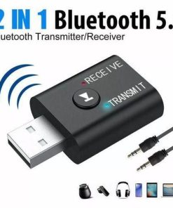 USB Bluetooth 2 In 1 Transmitter + EDR Receiver Car Wireless Audio RX + TX 3.5mm Aux Kit Speaker Headset TV PC Car Mini 3.5mm 5.0 Stereo Adapter